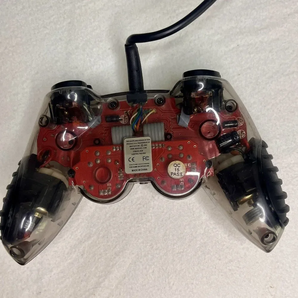 CLEAR Black Mad Catz Controller Sony PlayStation‎ 2 Model 8226 *NOT TESTED